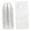 ORFOFE 50pcs Transparent Hydroponic Plant Covers Durable Insulation Lids for