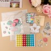Briartw 100 Pcs Square Clear Die & Stamp Storage Bag