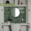 Green Long Hexagon Tile Peel and Stick Backsplash, 10 Sheets