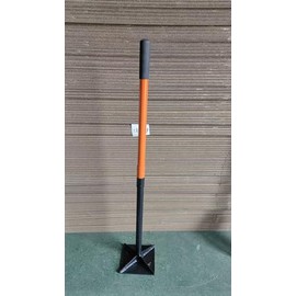 KOLEIYA 48 Inch Steel Hand Tamper Tool, 8x8 Inch Heavy Duty Ground Tamper and Soil Compactor for Landscaping, Yard, Garden, Pavers - Manual Tamping Tool for Dirt Leveling, Soil Compaction