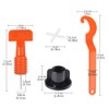 60 Sets Tile Levelling System, HUYU Laying Aids, Tile Leveler
