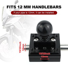 xitomer GPS Mount GPS Bracket Fit for Africa Twin CRF1000L 2016-2019 / CB500x 2019-2024, Fit for R1300 GS 2023-2024, Fit for R1200 GS/GSA 14-18, Compatible with Garmin/Tomtom Mount Navigator Mount