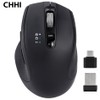 CHHI CHHI Wireless Mouse with USB-A, USB-C Receiver, Rechargeable Bluetooth