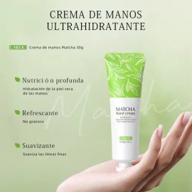 Mzhl Fy Matcha Crema De Manos Hidratante 30g Portátil 1pc