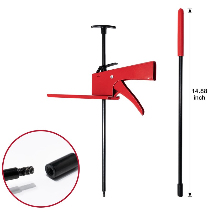 Adjustable Brake Pedal Depressor Tool with Rubberized Foot for Car