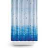 beytug Antibacterial Fabric Shower Curtain, Narrow Width, Extra Long -