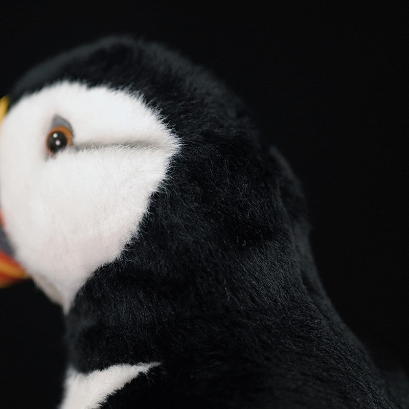 FRANKIEZHOU Realistic Atlantic Puffin Plush Animal,Bird Plush Toy, Beautiful Stuffed