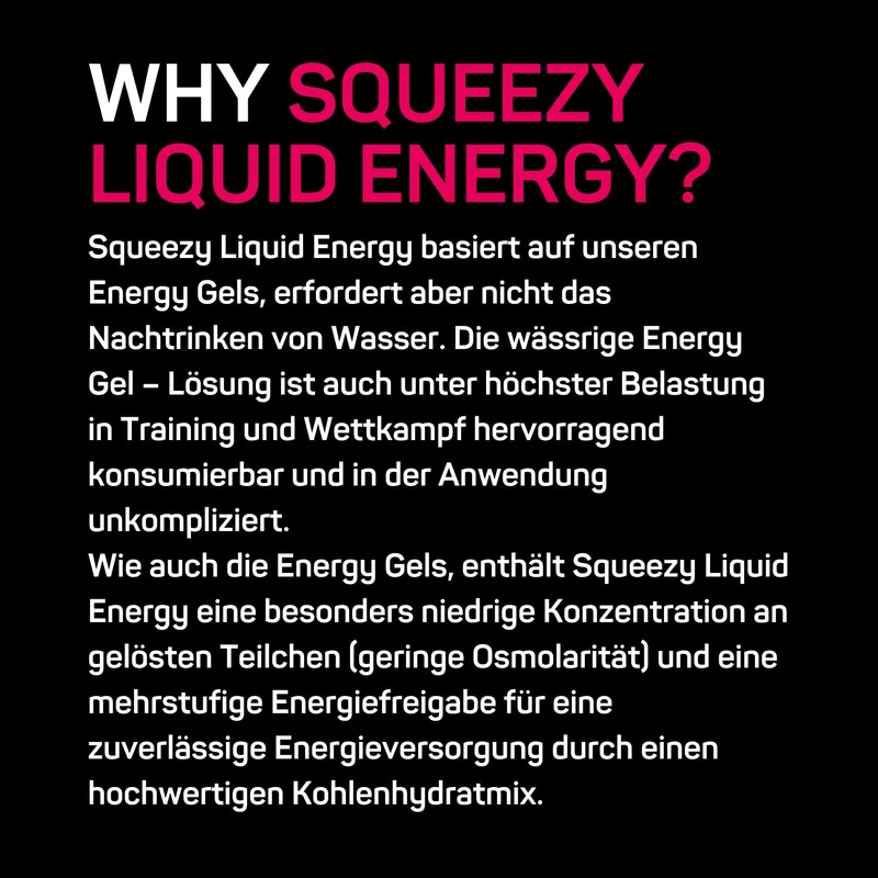 Squeezy Sports Nutrition Drink Gel Raspberry Flavour (1 x 0.72