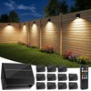 Bridika Solar Fence Lights with Remote, 12 Pack Bright 100