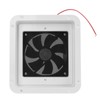 RV Side Vents 12V White Unidirectional Dustproof Strong Wind Cooling