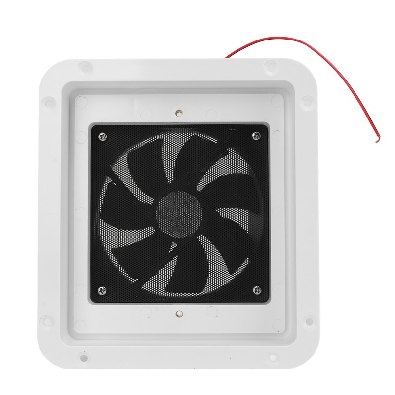 RV Side Vents 12V White Unidirectional Dustproof Strong Wind Cooling