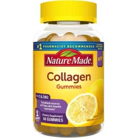 Gomitas De Colágeno 100mg  Collagen Gummies for Skin Health, 60 Count, Lemon                                                                          