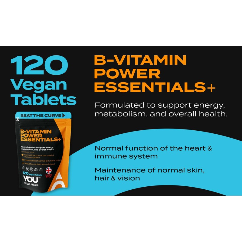 High Strength Vitamin B Complex, 120 Vegan Tablets, Full Spectrum
