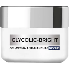 L'Oréal Paris crema noche antimanchas Glycolic Bright, 50ml - Gel crema facial con Acido Glicólico y Niacinamida que reduce todo tipo de manchas, Textura ligera y de rápida absorción.