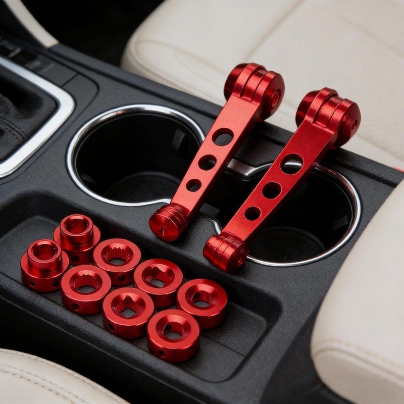 2PC Universal Window Crank Handle, Aluminum Car Window Opener Handle