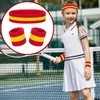 Kids Sweatbands Headband Wristband Set - Athletic Cotton Sweat Band