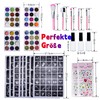 Stutfree 48 Colours Glitter Tattoo Set Children, Temporary Glitter Tattoos