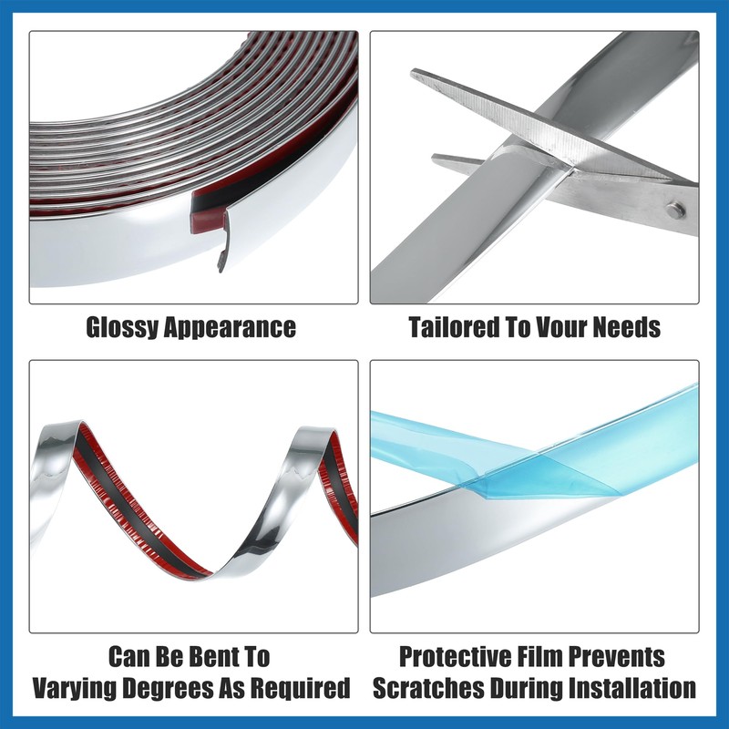 A ABSOPRO Car Door Edge Guards Strip 20mm Wide 16.4ft