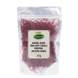 Angel Hair Red Hot Chilli Pepper (Sliced 1mm) 25g by Hatton Hill