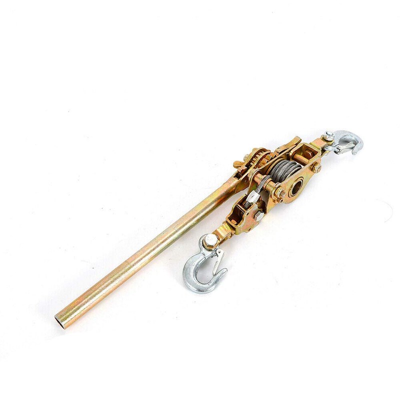 2-Ton Come Along Winch, Portable Dual Gear Power Puller Heavy-Duty