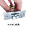 Qrity 35mm Tubular Latch, Forked Mortice Latch, Mute Door Sprung