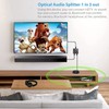 3 Port Toslink Splitter with Optical Cable (1 In 3