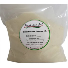 Grana Padano PDO. Grated Cheese 1 Pound Imported From Italy. No Additives or Preservatives.