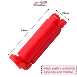 Crazy Bean Seat Belt Fastener Car Seat Belt Adjuster Clip Non-Slip Car Belt Clips Combination 2 Pairs Red + Black