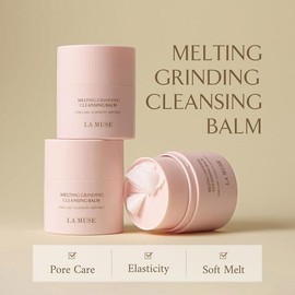 LA MUSE 멜팅 그라인딩 클렌징 밤 1 ml 6 7온스 하이드레이팅 페이셜 워시 노출 관리 메이크업 리무버 밤 모이스처라이징 모공 클렌저 소프트 멜트 탄력 케어 스킨 케어 La Muse Melting Grinding Cleansing Balm 1ml 6.7oz Hydrating Facial Wash Exfoliating Makeup Remover Balm Moisturizing Pore Cleanser Soft Melt Elasticity Care