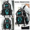 Boy Backpack Travel Bag Anime Backpack Luminous Pattern Travel Laptop