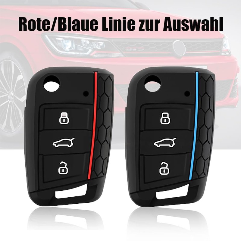 Chaexii Chaexii VW Autoschlssel Hlle & Schlsselbox Cover, Silikon Schlsselhlle