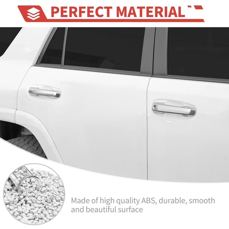 CheroCar Exterior Door Handle Cover Compatible with Toyota 4Runner 2010-2024