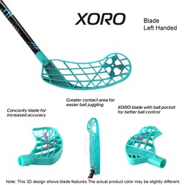 ACCUFLI Floorball Stick XORO Z90 (Teal - Left Handed)