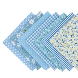 Samcos 7 Piece Design Set, Fabric, 19.7 x 19.7 inches (50 x 50 cm), Floral Pattern, Patchwork Cloth, Cut, Cotton, For DIY Crafts, Handmade, Small Flowers, Sewing Handmade, Patchwer, Indoor Decoration