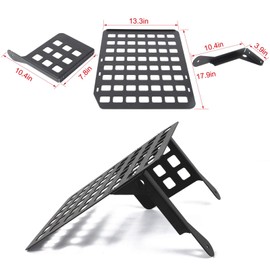 Metal Molle Storage Trunk Organizer Cargo Rack Shelf Storage for 2007-2018 Jeep Wrangler JK & Unlimited 4-door (Passenger Side)