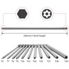 11 Pcs Long Torx Security Screwdriver Drill Bits Set,7.8" Tamper