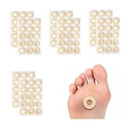120 Pcs Corn Pads for Toes – Multi-size options in 4 sizes, High Comfort and Durability – Thick Design for Wear and Shock Resistance (round pads)