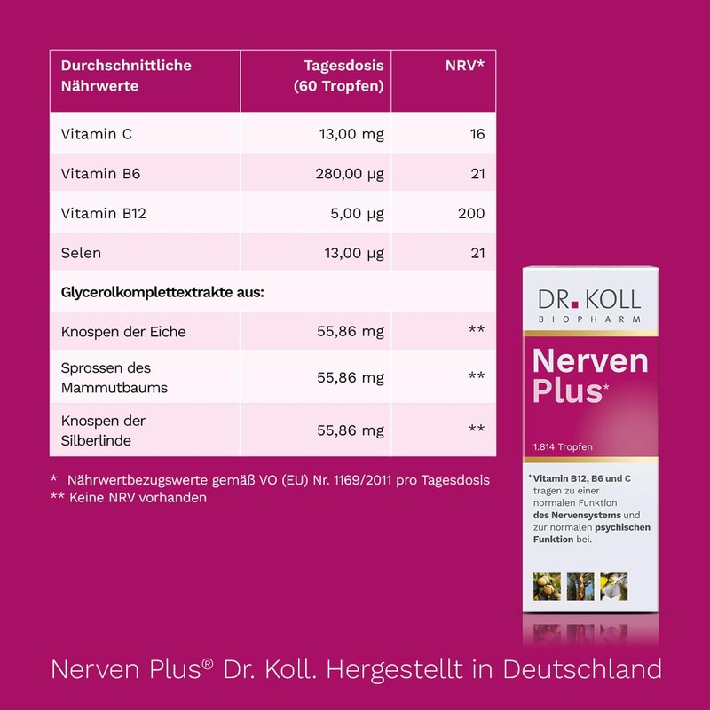 Dr. Koll Nerven Plus: Support for your nervous system with