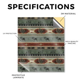 Glossy Glitter Tablet Skin Compatible with BOOX Note Air3 C (2023) - Cabin Stripes - Premium 3M Vinyl Protective Wrap Decal Cover - Easy to Apply | Crafted in The USA by MightySkins