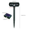 Solar Powered Ultrasonic Animal Repeller Wild Boar Cat Dog Repellent
