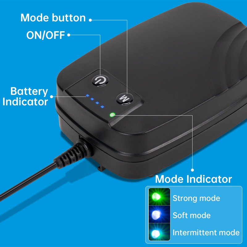 Biling Solar Pond Aerator with Battery Backup, 3 Modes Solar