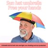 MUNSKT Pack of 2 Foldable Umbrella Hat with Elastic Band