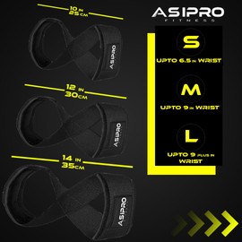 ASIPRO Figure 8 Lifting Straps for Weightlifting, Weight Lifting Straps for Men & Women, Wrist Straps Weightlifting, Gym Straps, Figure 8 Straps for Powerlifting, Bodybuilding, Workout Deadlift Straps