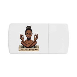 'Zen Meditation Girl' Pill Box with Tablet Splitter (PI00034310)