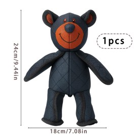 KFSCIP Lettuce Pets Dog Toys, Unbreakable Bear Dog Toy for Small to Large Dogs, Durable Oxford Fabric Chew Toy for Aggressive Chewers, Interactive Indestructible Dog Teddy, 24 Cm by 8 Cm