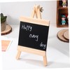 OSALADI Small Wooden Blackboard Chalkboard Sign with Stand Tabletop Message