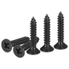 DTGN 100Pcs #6x3/4" Flat Head Wood Screws, Carbon Steel Phillips