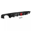 ZXMT Carbon Fiber Style Rear Bumper Diffuser Lip W/ LED