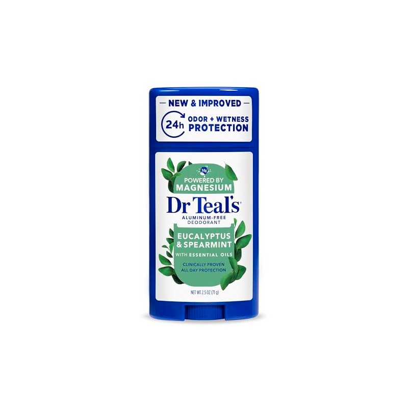 Dr Teal's desodorante con aceite de Eucalipto libre de alumino