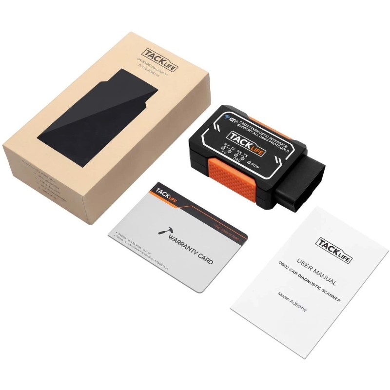 Tacklife OBD2 Scanner, Tacklife Bluetooth OBD2 Diagnostic real-time scanning Tool,